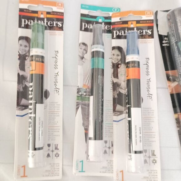Elmer's Painters 5-Pack Opaque Paint Markers + 1 Marvy Bistro Chalk Marker New - Picture 11 of 11